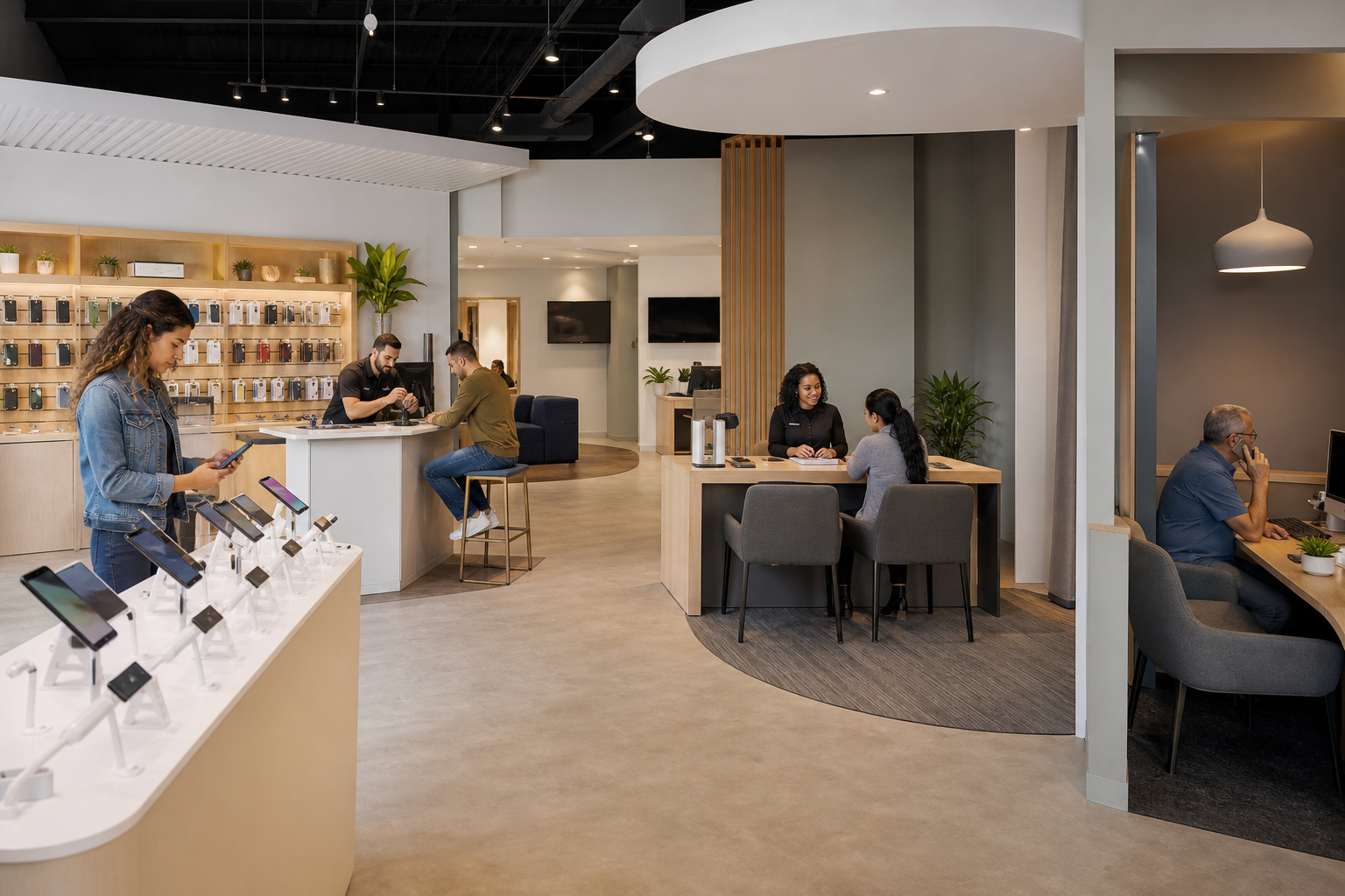 Wireless Store Zones For Repair And Device Browsing