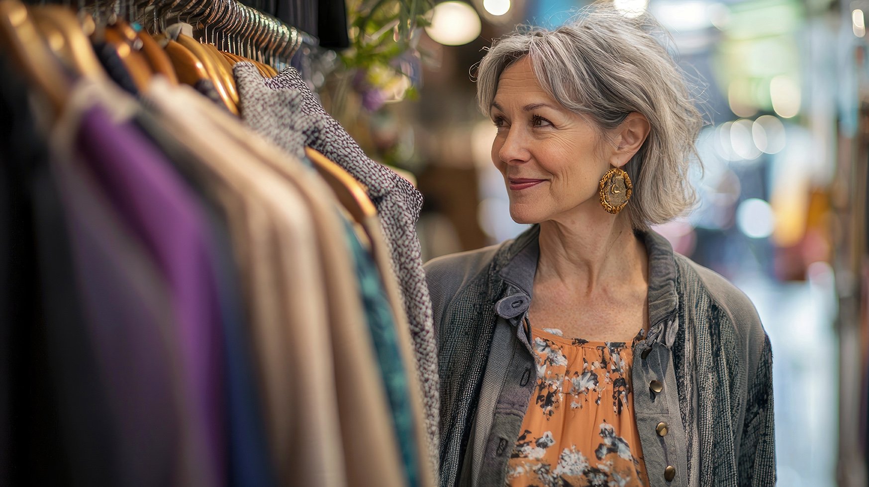 Baby boomer generation shopping retail store