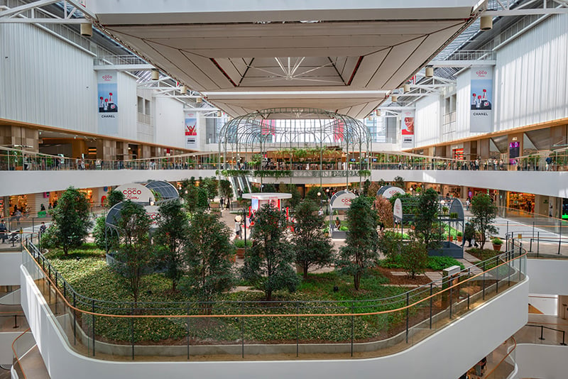 Malls make a comeback vertical garden