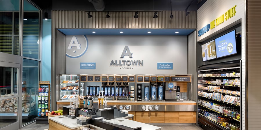 Alltown modern store design inspired by New England