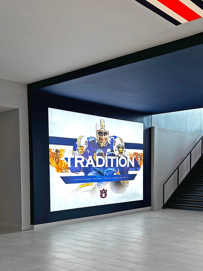 AUBURN Football Facilities Hallway