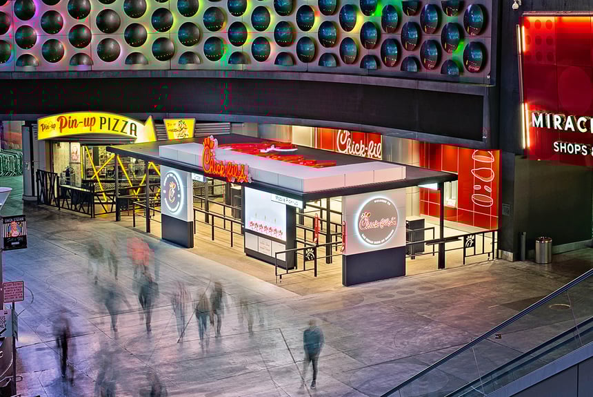 Chick-fil-A Las Vegas Restaurant branding and experiential design miller zell