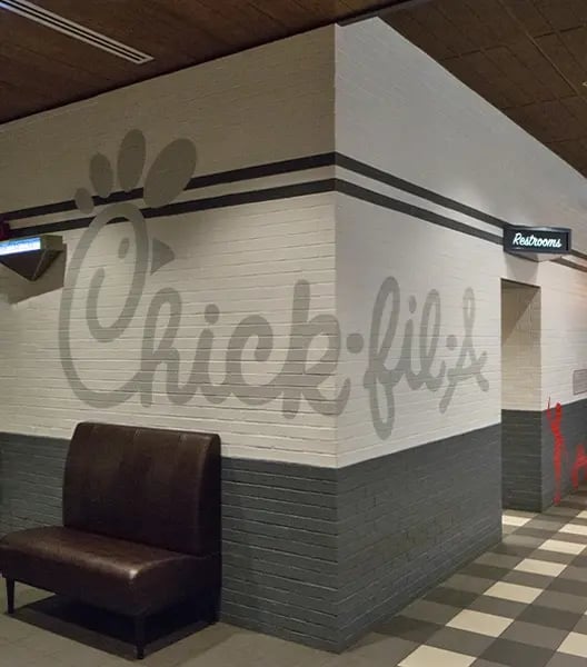 CFA wall logo mural