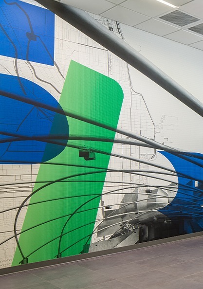 Fifth Third Bank interior Environmental Design Wall Covering Graphic