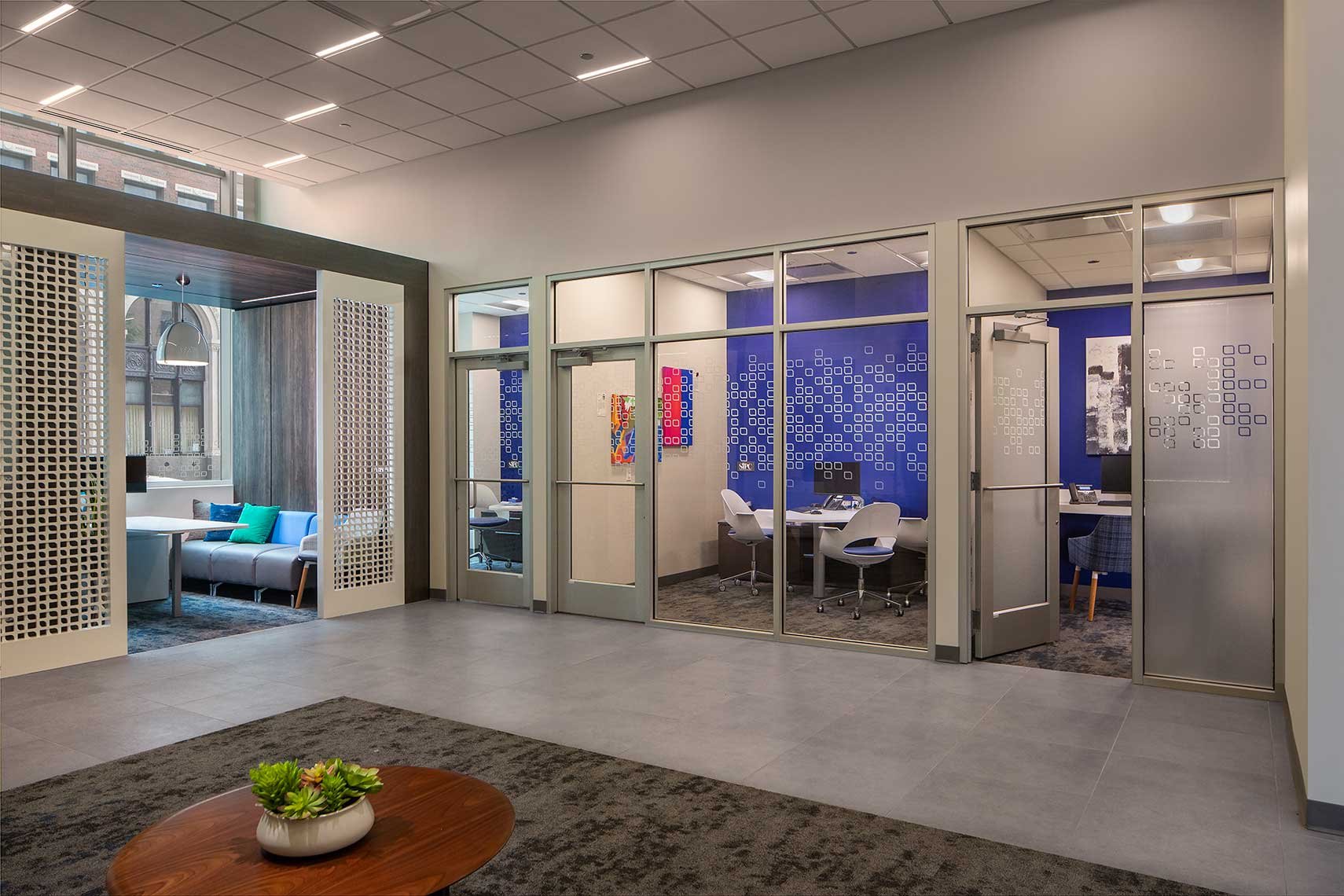 Fifth third bank privacy vinyl meeting conference rooms