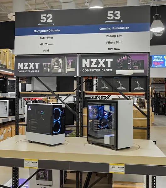 Micro Center Aisle Markers