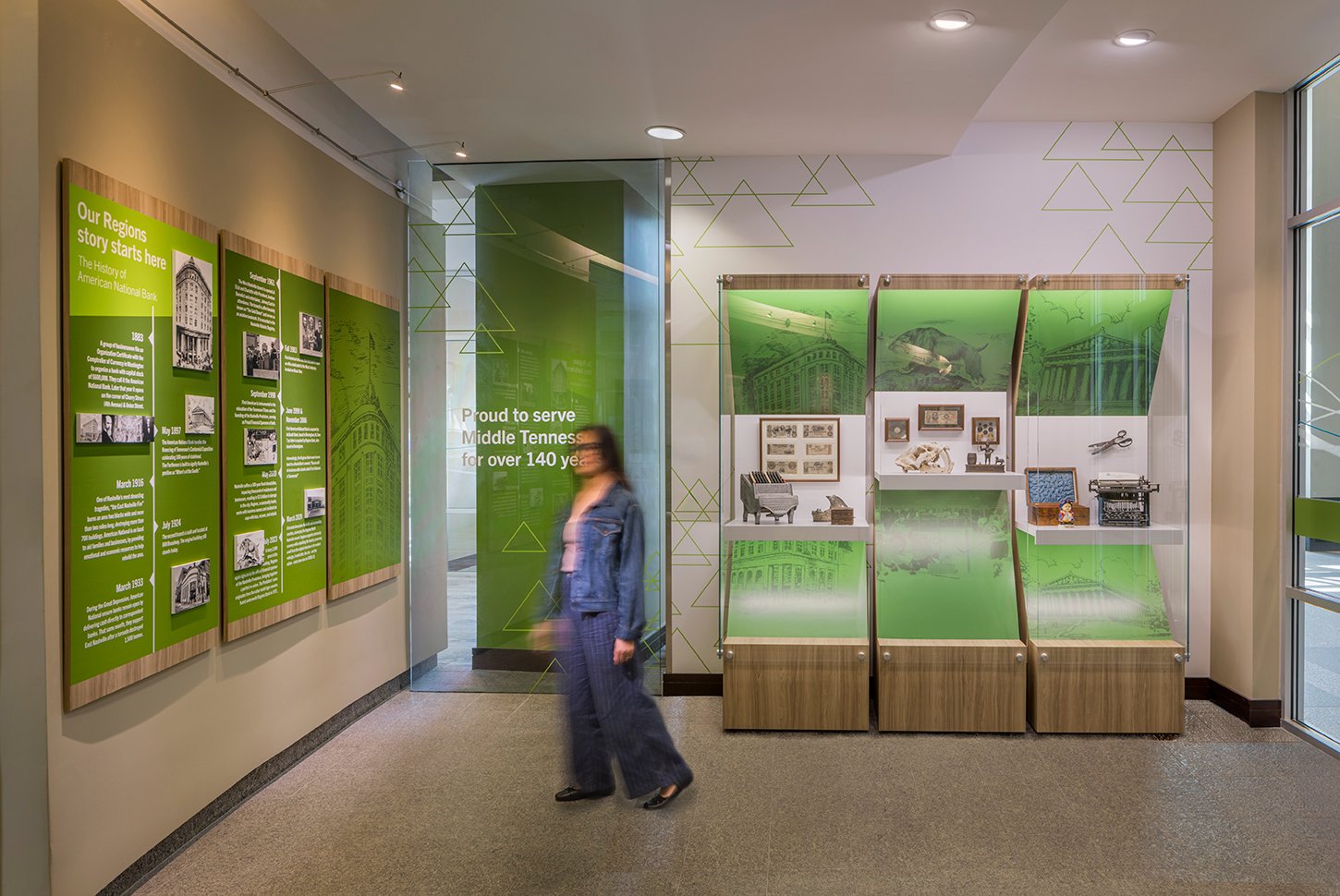 REGIONS MUSIC ROW_Interior timeline display wall_1450X970