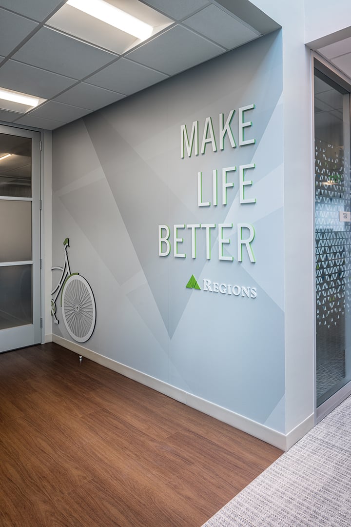 REGIONS MUSIC ROW Wall vinyl