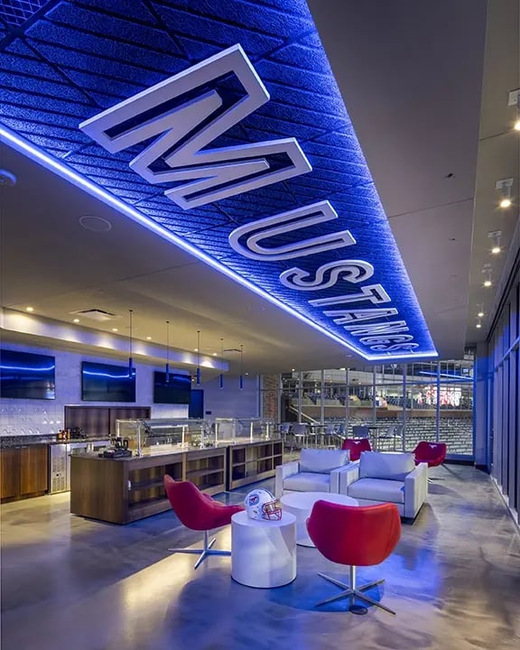 SMU Gary Weber end zone complex