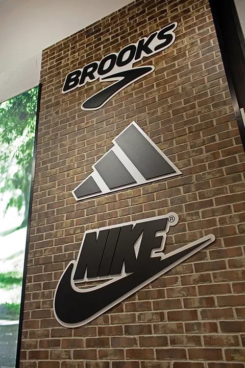 Shoe Station Logo Wall