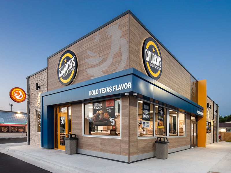 CHURCHS TX Chicken exterior