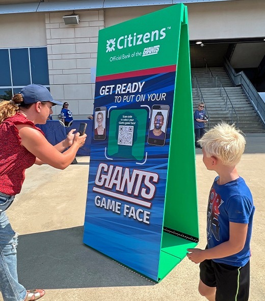 Citizens New York Giants Activation Game Face