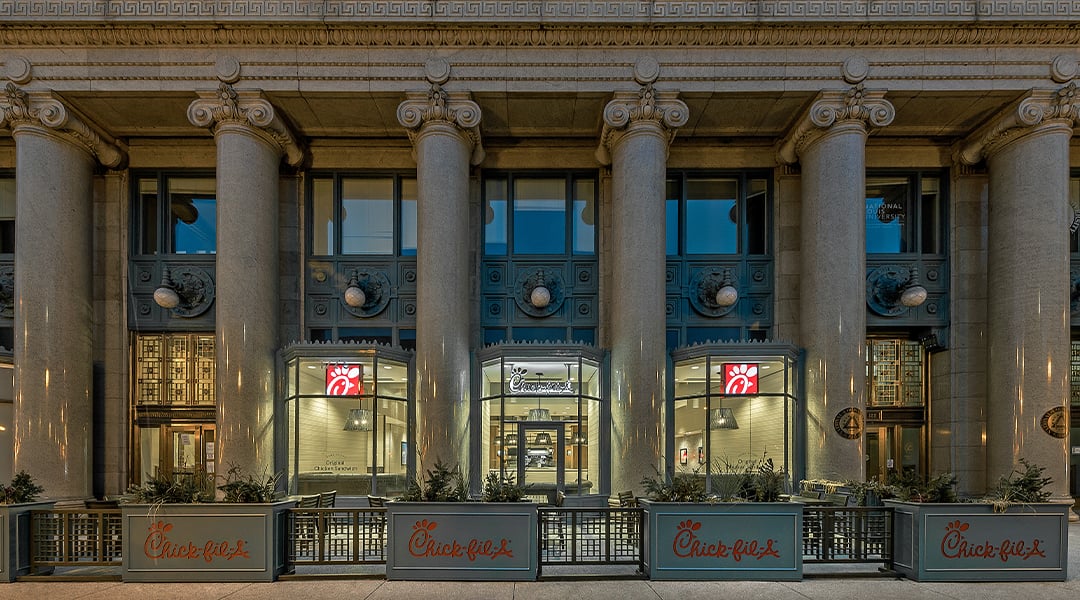Chick-fil-A Chicago exterior Chick-fil-A Chicago exterior