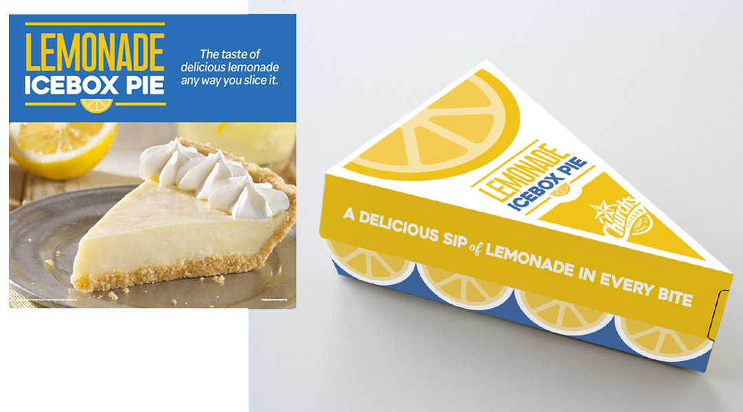 blue and yellow graphic and food packaging design 