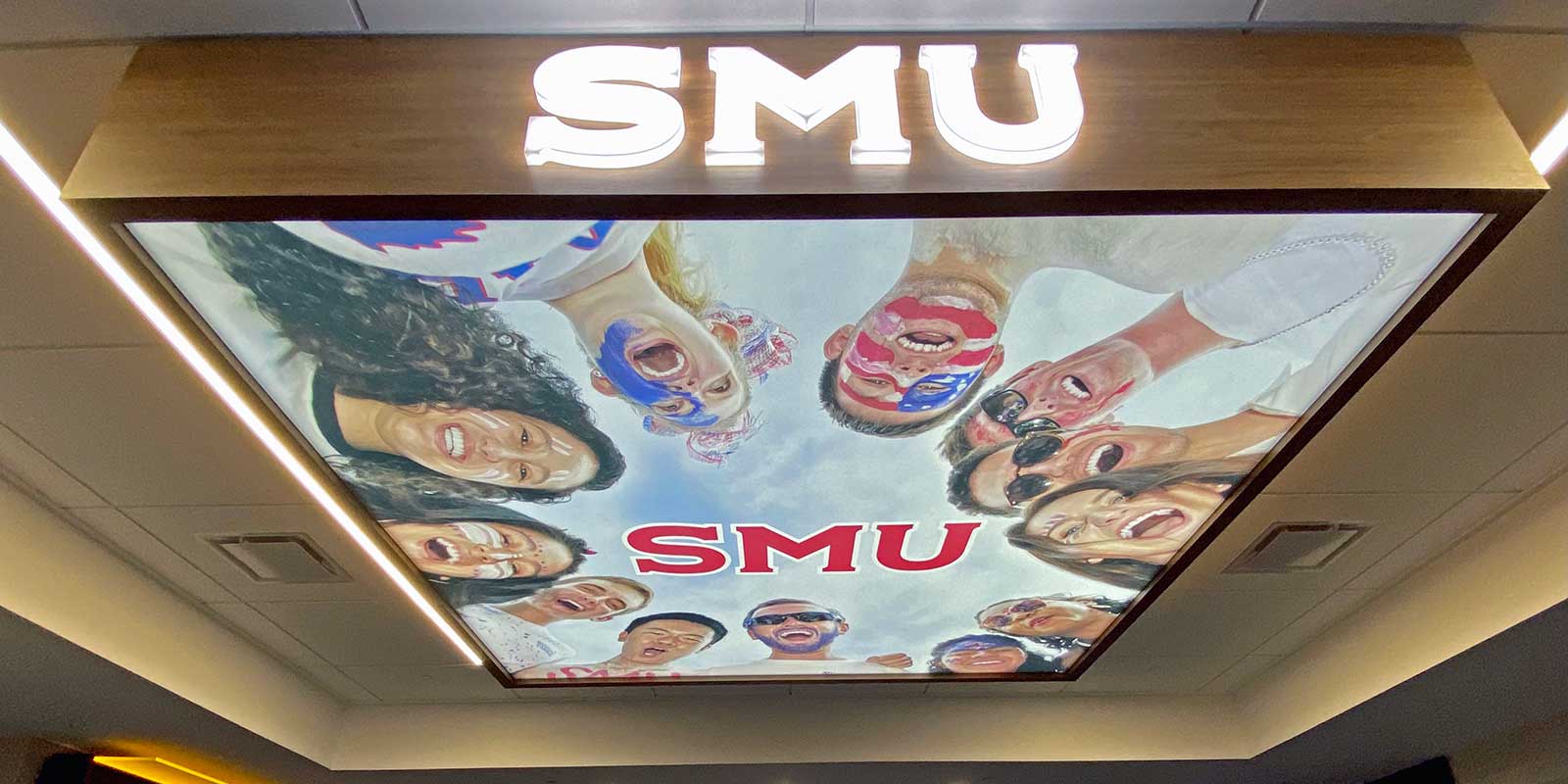 Southern Methodist University Digital display Gallery 1911 Student Campus