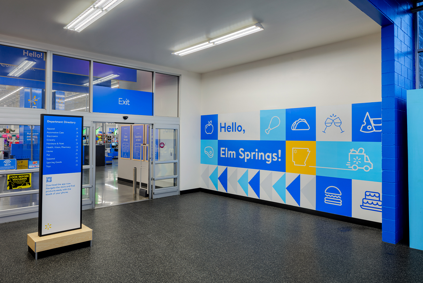 Walmart swipe up retail program elm springs